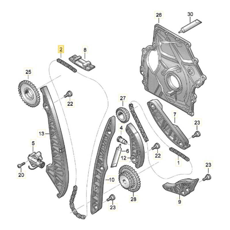 Kit Distribución Vw Jetta Golf Audi Seat 1.8 Y 2.0t Original