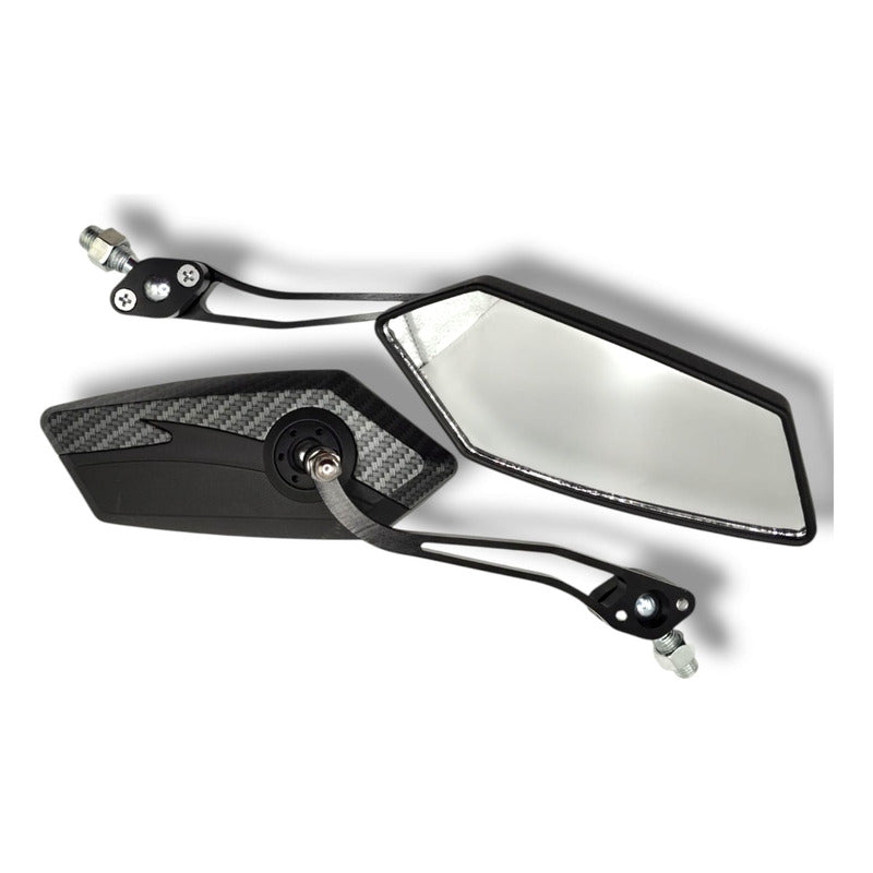 Juego Espejos De Aluminio Para Motocicleta Universal Premium