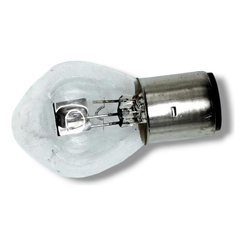 Paquete 10pzas Foco Para Motos Bombillo Base Ba20d 12v 35w