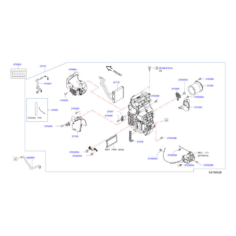 Blower Motor Para Nissan Versa March 12/19 1.6l Original