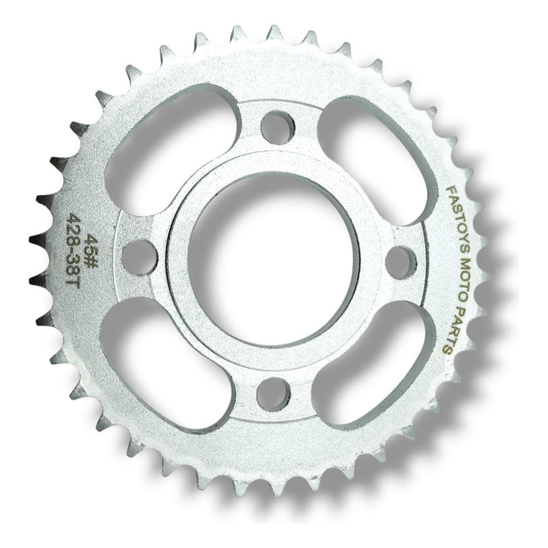 Kit De Arrastre Italika Ft125 Plata Roja Dt150 Basic 14-22 Cromado