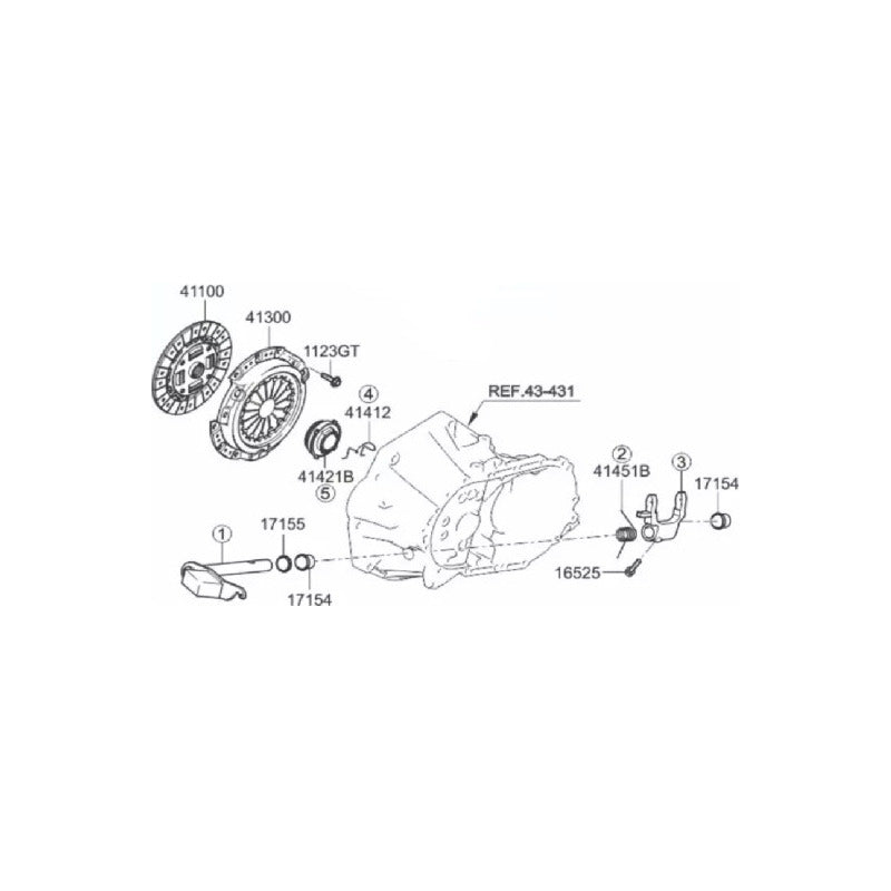 Kit Horquilla Collarin Resorte Bujes Hyundai I10 Original