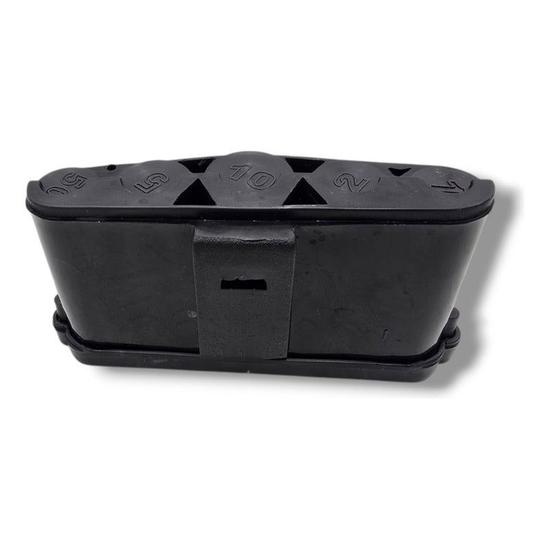 Marimba De Resorte Plástico Portamonedas Con Separador Negro Negro