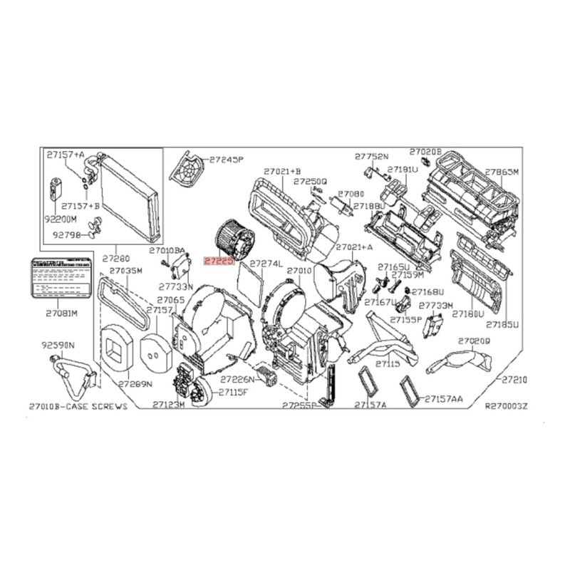 Blower Motor Nissan Sentra 07/12 Xtrail 08/14 Rogue Original