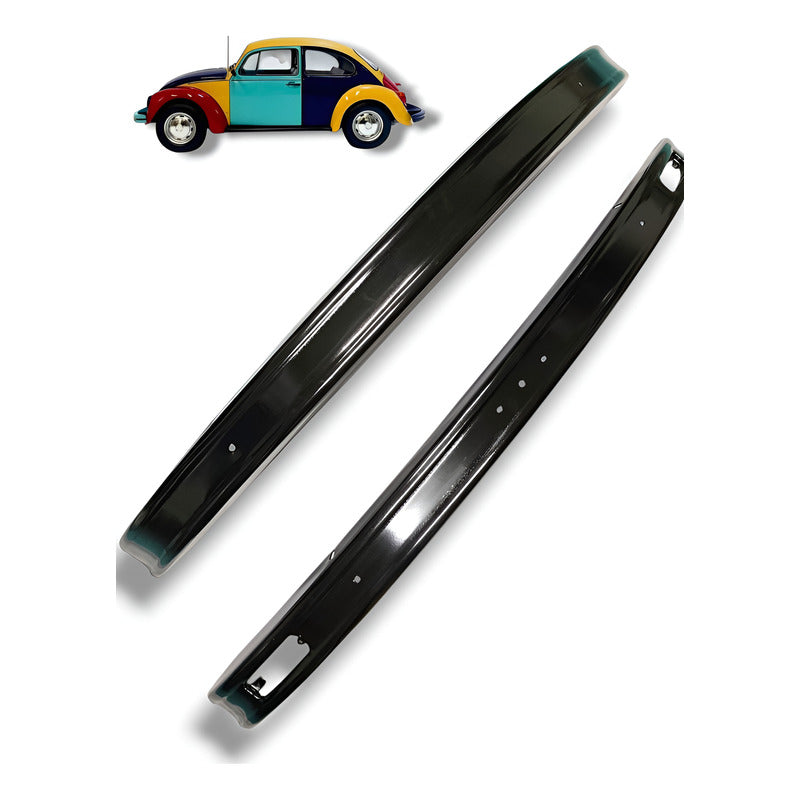 (jgo) Defensas Volkswagen Vocho Sedan Delan/tras 1974 - 2004 Negro