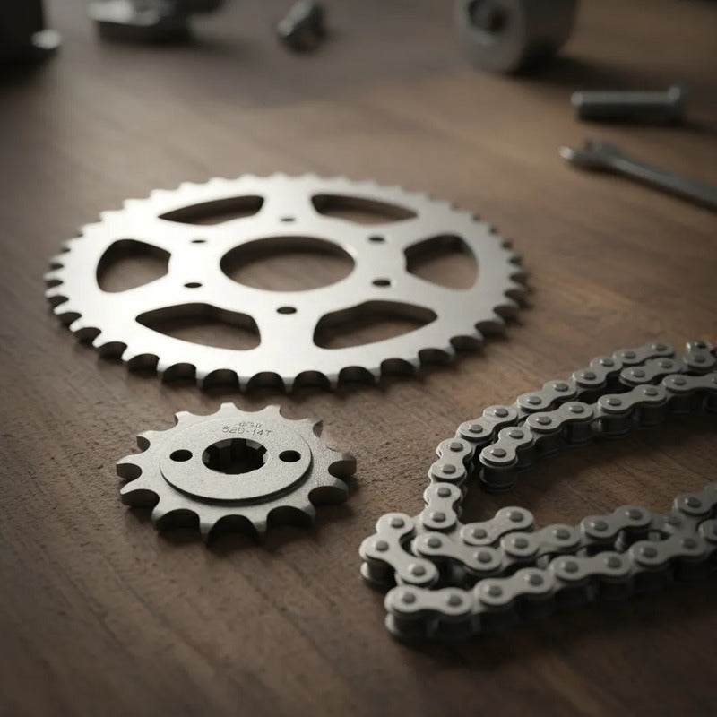 Kit De Arrastre Bajaj Pulsar Ns 200, Pulsar As 200 Negro