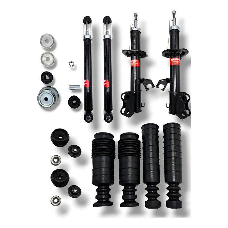 4 Amortiguadores Versa , March 11-17 C/ Bases Y Cubrepolvos