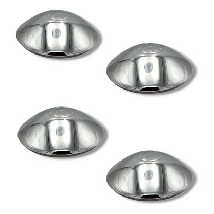 Centro De Rin Tapones Polveras Cromada Vw Sedan 1600. Plateado