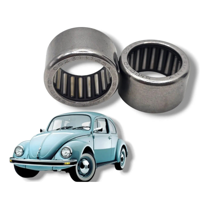 Kit 2 Baleros Aguja Caja Vw Sedan Vocho Combi Original Plateado