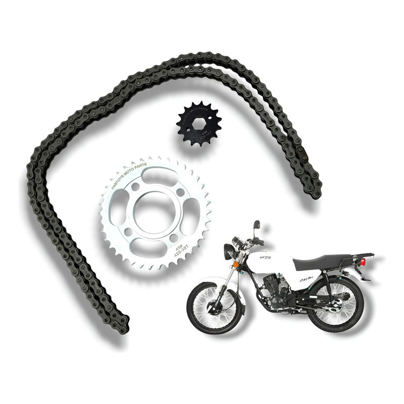 Kit De Arrastre Reforzado Italika Dt150 Delivery 17-24 Cromado