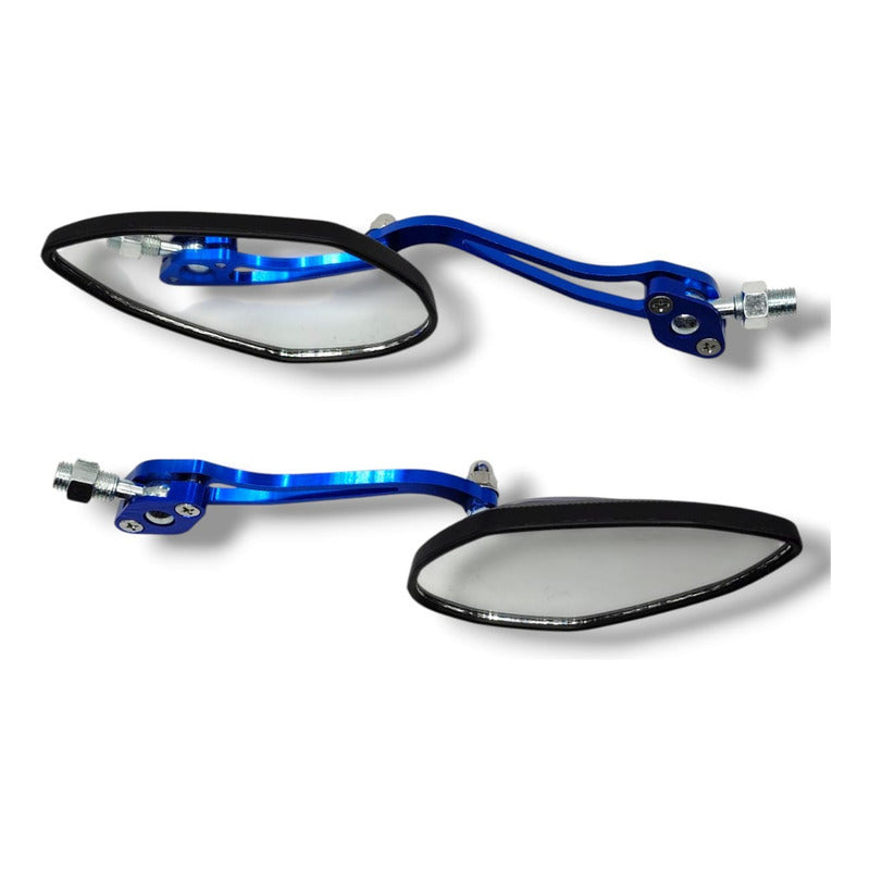 Juego Espejos De Aluminio Para Motocicleta Universal Premium