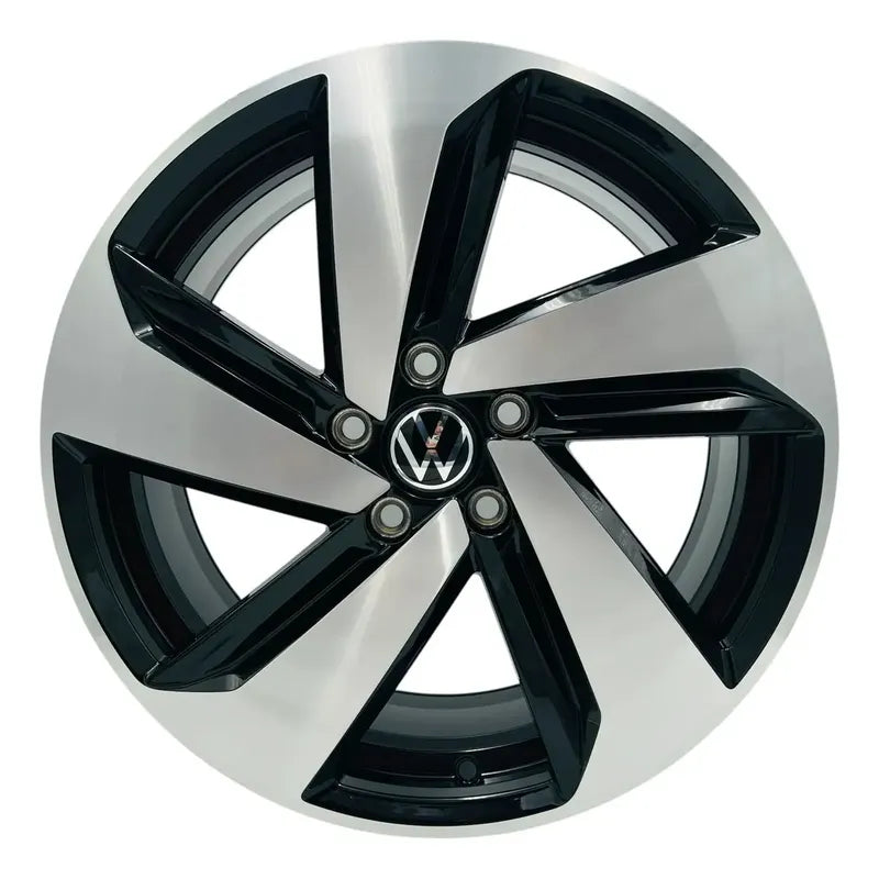 Rin De Aluminio Volkswagen Milton De 18  Con 5 En 112 Mm Negro