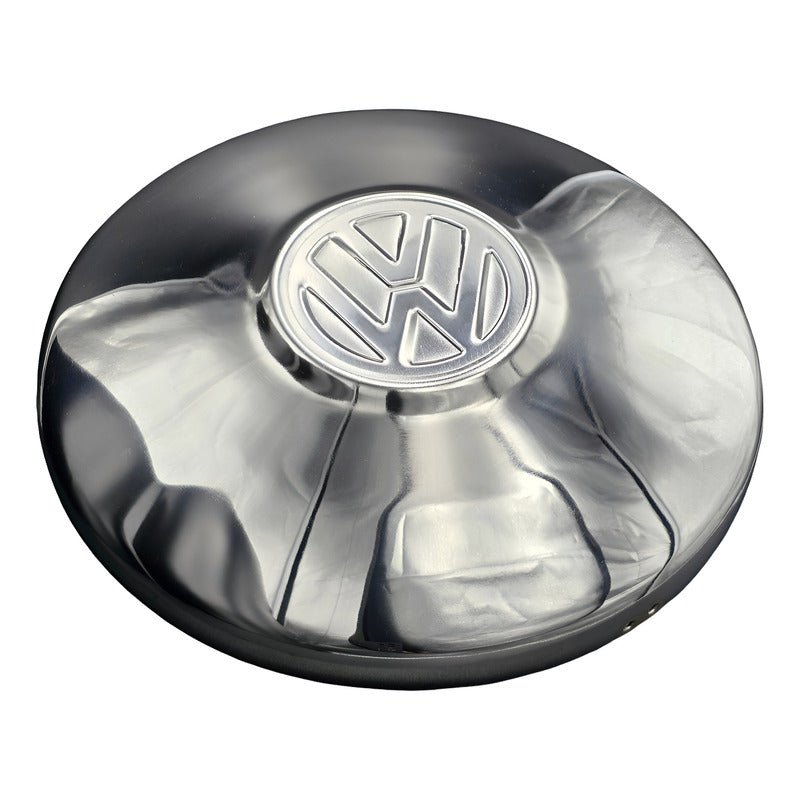 Juego De 4 Polveras (tapón) Vw Clasico Para Vocho 1600 Plateado