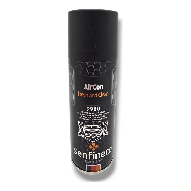 Desinfectante Y Limpiador De Aire Acondicionado Automotriz Negro