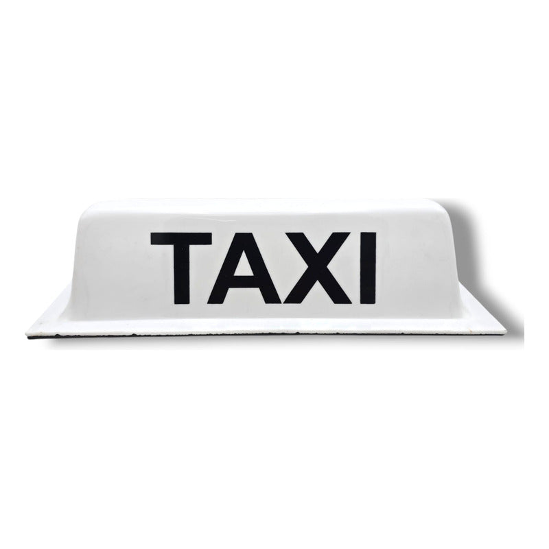 Copete Letrero De Taxi Blanco Con Iman Universal Blanco