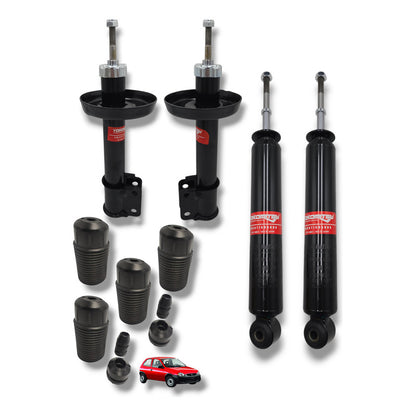 Jgo 4 Amortiguadores Con Gomas Gm Chevy 1.4 / 1.6l 1994-2012