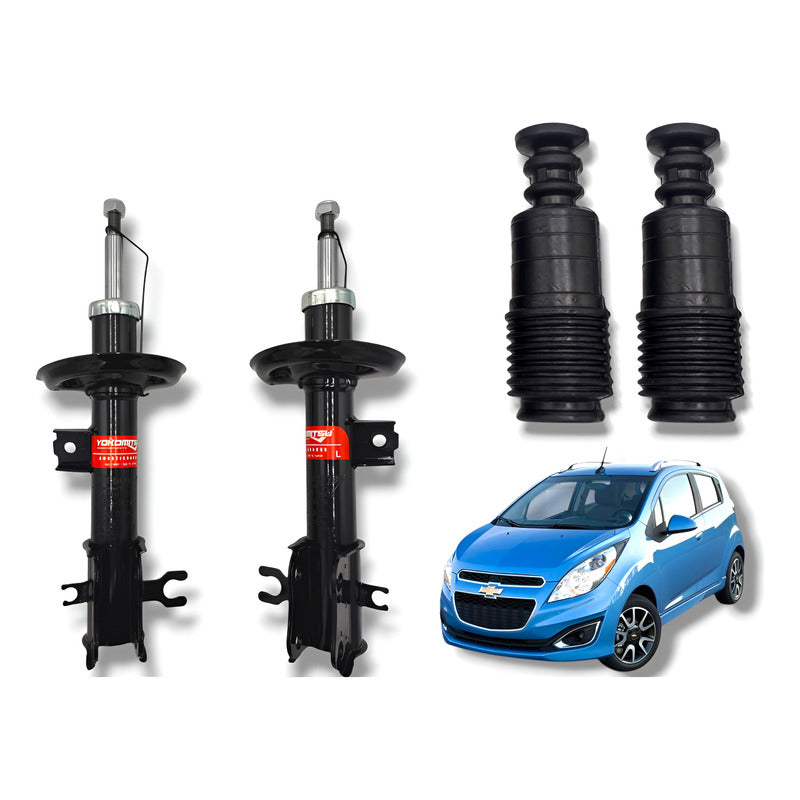 Amortiguadores Delanteros + Gomas Spark 1.2l 2011-2017
