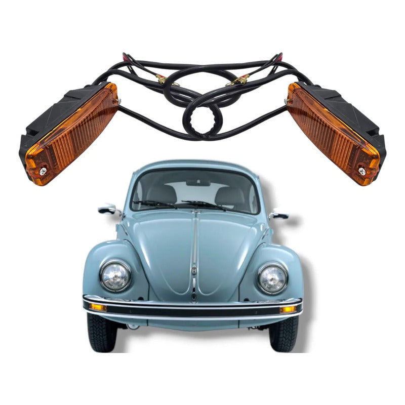Juego Cuartos Direccionales Defensa Original Vw Sedan Vocho Ámbar