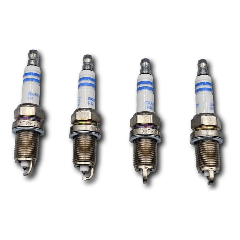 4 Bujias Bosch Doble Iridium Chevrolet, Dodge, Honda, Jeep