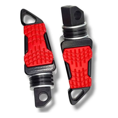 Par Posapies Para Moto Univesal Rojo   Premium
