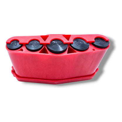 Marimba De Resorte Plástico Portamonedas Con Separador Rojo Rojo