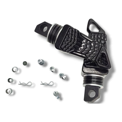 Par Posapies Para Moto Univesal Negro  Premium