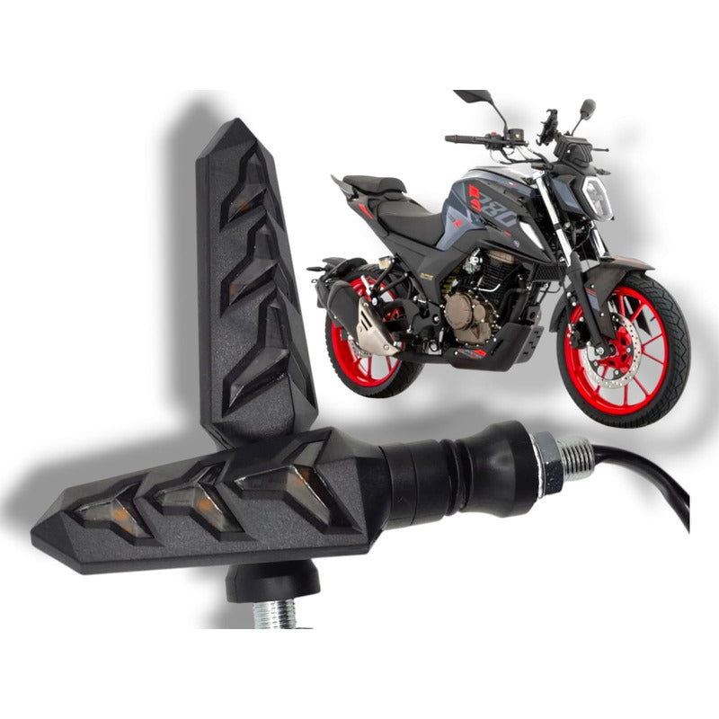 Juego Direccionales Led Moto Del/tras Secuencial Doble Lado