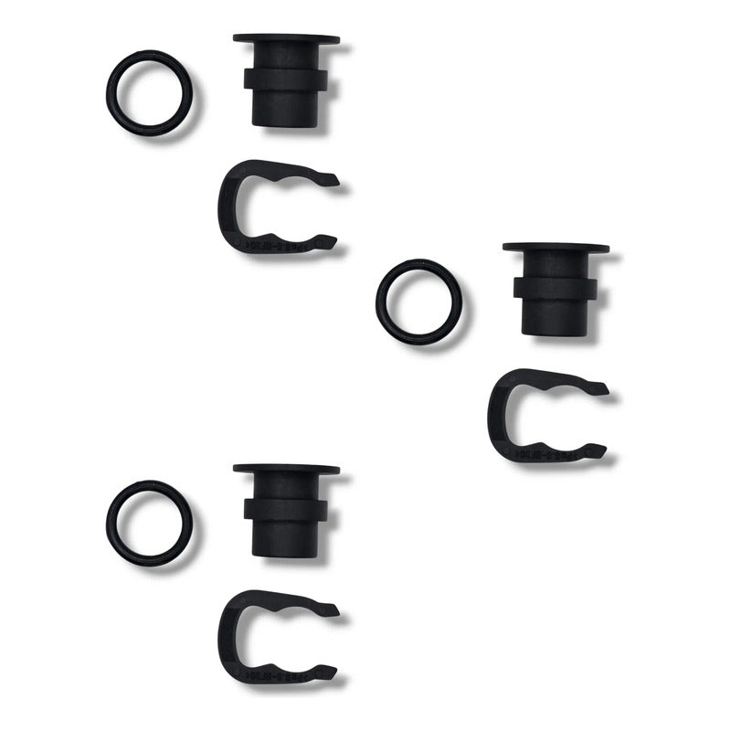 Kit Tapones De Agua Vw Jetta/golf A3 Con Ligas Y Seguros Negro