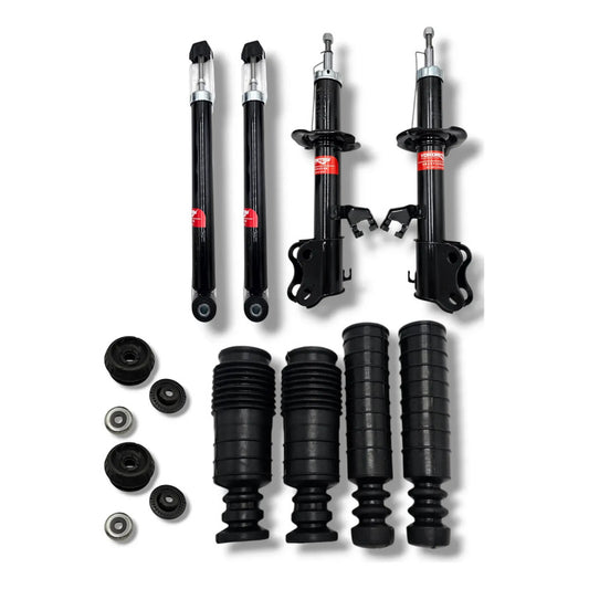 4 Amortiguadores Versa, Kicks 20-24 C/ Bases Y Cubrepolvos