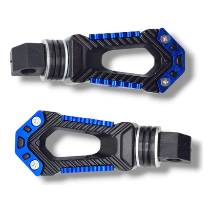 Par De Posapies Para Moto Univesal Azul Rey Premium