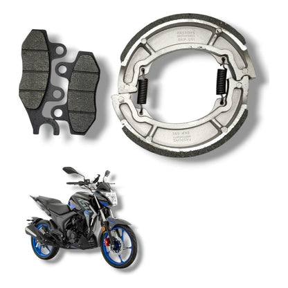 Juego De Balatas Para Moto Italika 150z  250z Premium