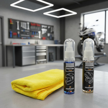 Kit De Limpieza De Casco Y Visera Interno Y Externo 50ml