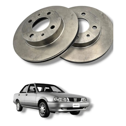 2 Disco Del. Nissan, Tsuru Iii 92/17 Ventilados Original