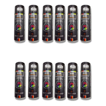 Pack 12 Pzs Pintura Negra Spray Negro Brillante Elite Negro Brillante