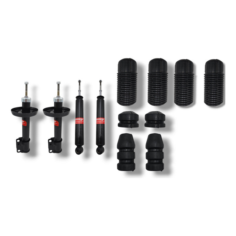 Jgo 4 Amortiguadores Con Gomas Gm Chevy 1.4 / 1.6l 1994-2012
