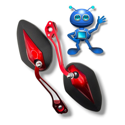 Juego Espejos De Aluminio Para Motocicleta Universal Premium