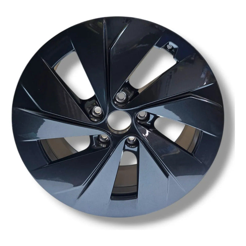 Rin De Aluminio Volkswagen 17 5/112 Gris Brillante Original Negro