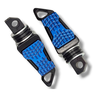 Par Posapies Para Moto Univesal Azul Rey Premium