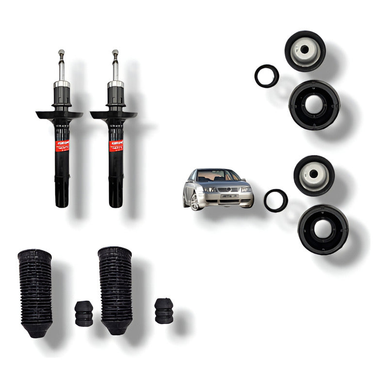 Amortiguadores Del. Bases,gomas Jetta A4 00/08,clasico 08/15