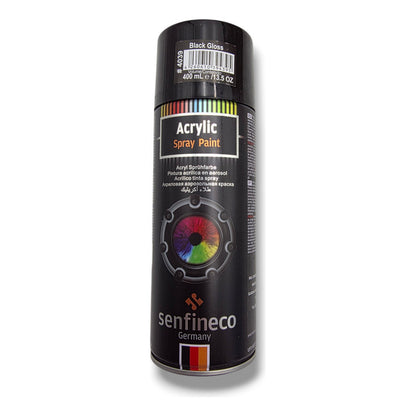 Pack 12 Pzs Pintura Negra Spray Negro Brillante Elite Negro Brillante