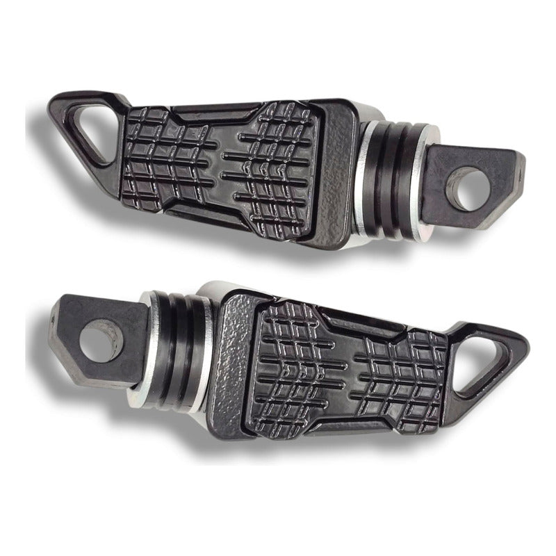 Par Posapies Para Moto Univesal Negro  Premium