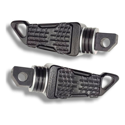Par Posapies Para Moto Univesal Negro  Premium