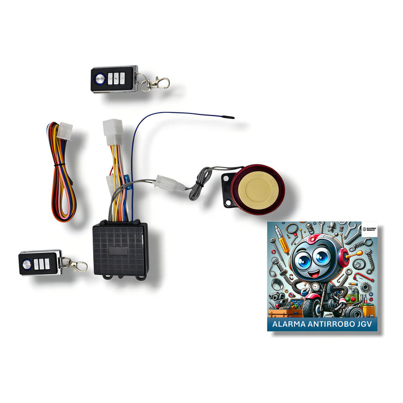 Kit Alarma Fastoys Jgv Premium Con Inmovilizador Y Encendido Remoto Moto