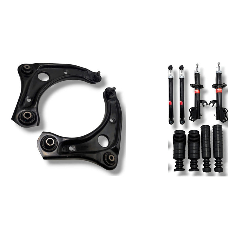 Kit Suspensión Versa: Horquillas Inferiores Note March 12/24 + 4 Amortiguadores March 11-17