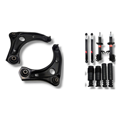 Kit Suspensión Versa: Horquillas Inferiores Note March 12/24 + 4 Amortiguadores March 11-17