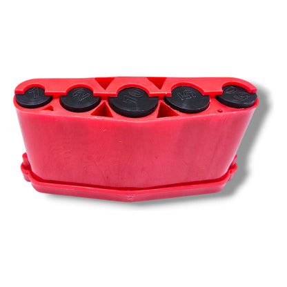 Marimba De Resorte Plástico Portamonedas Con Separador Rojo Rojo