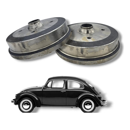 Par Tambores Freno Delanteros Vw Sedan Vocho 1600 4 Birlos