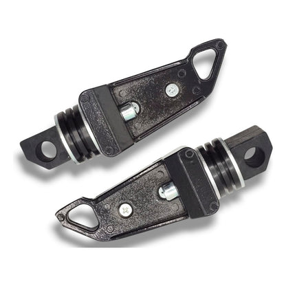 Par Posapies Para Moto Univesal Negro  Premium