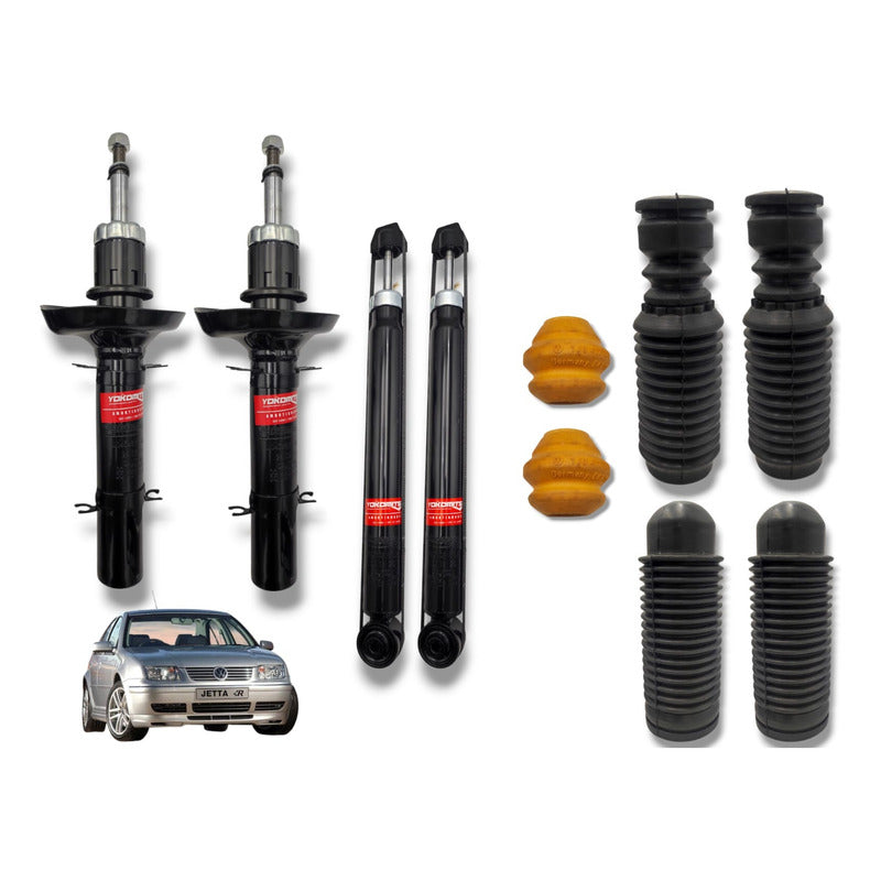 Kit 4 Amortiguadores Rebotes Golf Jetta, Clasico
