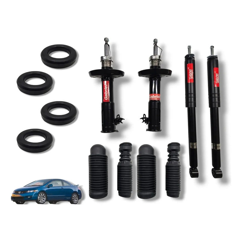 Amortiguadores Civic Coupe 06-11 1.8 Aumentos Gomas Original
